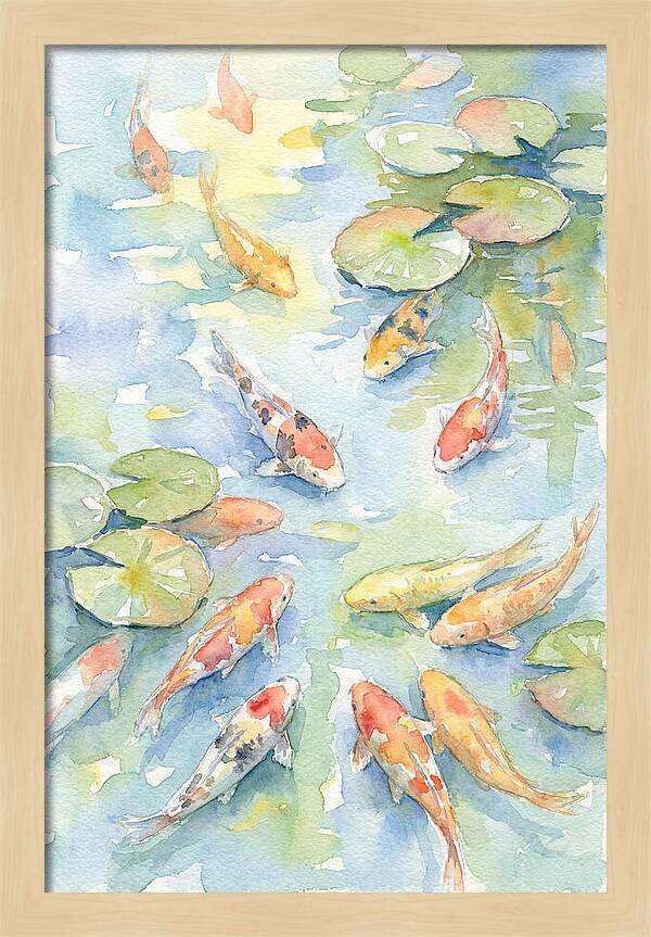 Koi Gliding Through Tranquility