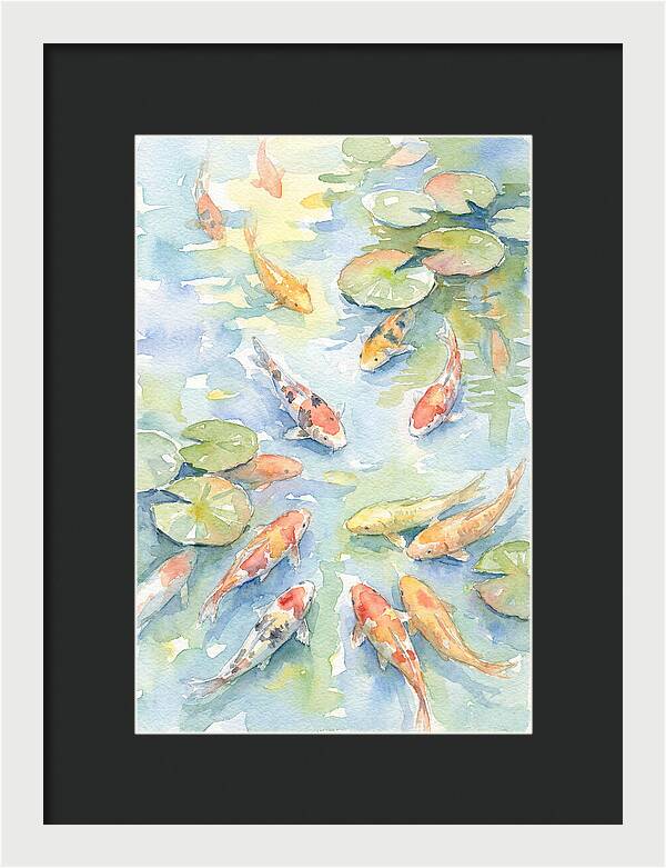 Koi Gliding Through Tranquility