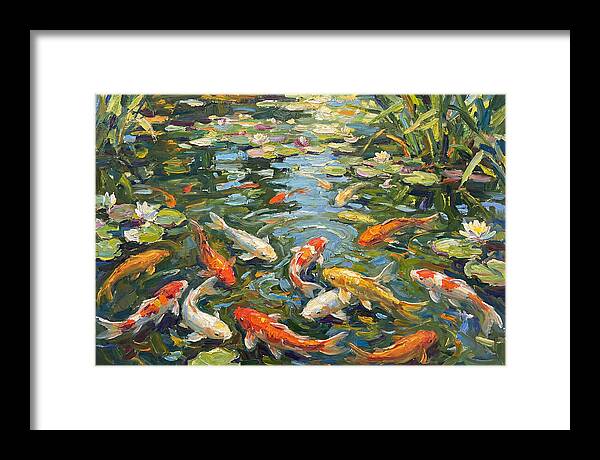 Koi Swimming In Serenity