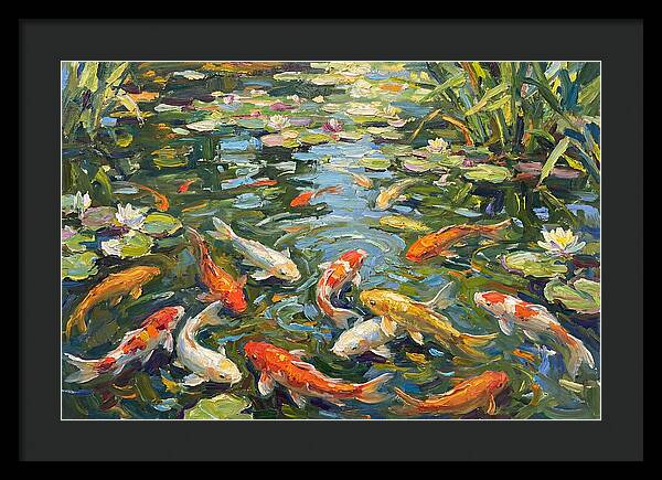 Koi Swimming In Serenity