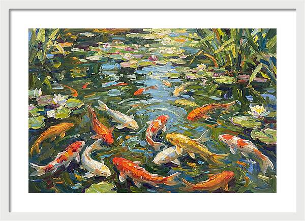 Koi Swimming In Serenity