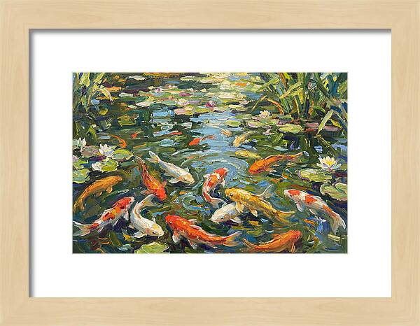 Koi Swimming In Serenity