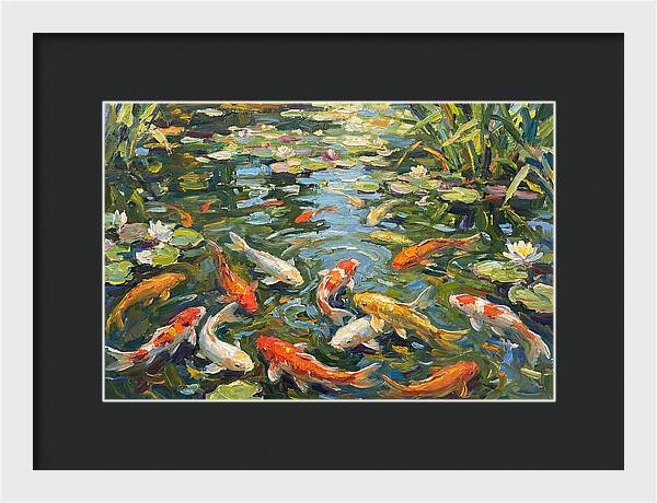 Koi Swimming In Serenity