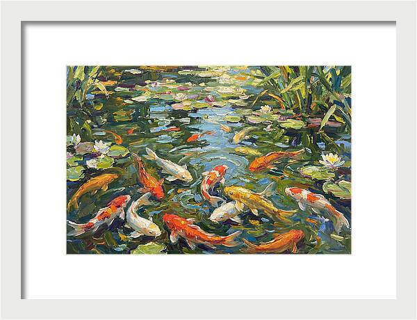 Koi Swimming In Serenity
