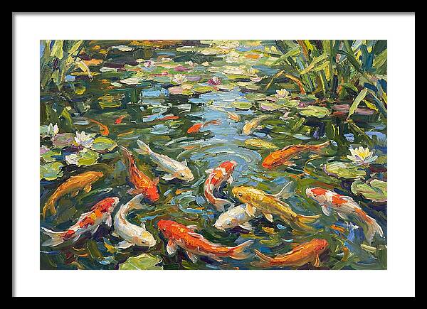 Koi Swimming In Serenity
