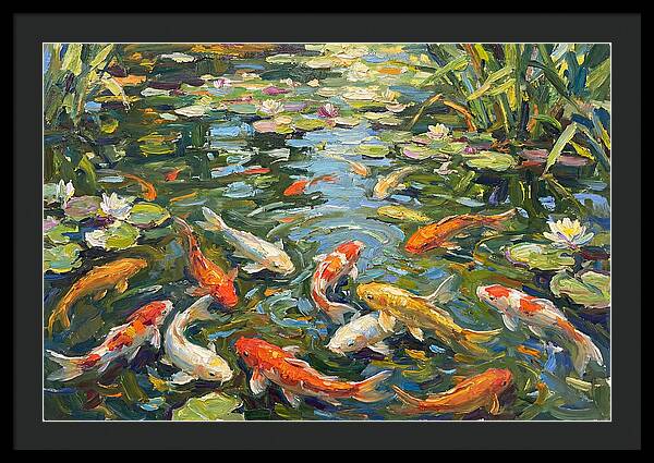 Koi Swimming In Serenity