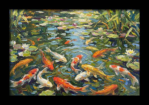 Koi Swimming In Serenity