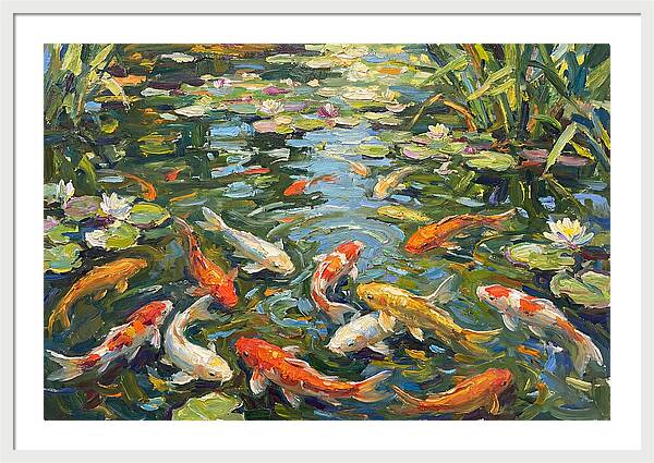 Koi Swimming In Serenity