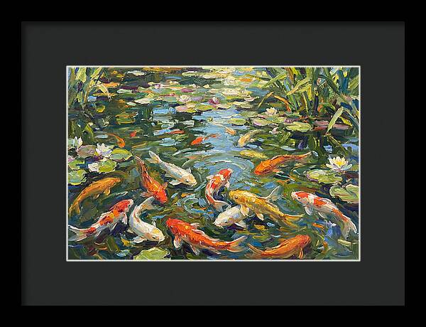 Koi Swimming In Serenity