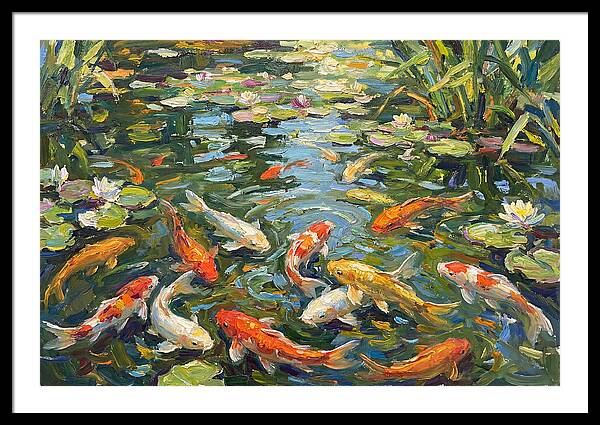 Koi Swimming In Serenity