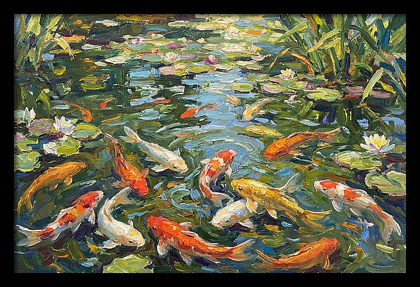 Koi Swimming In Serenity