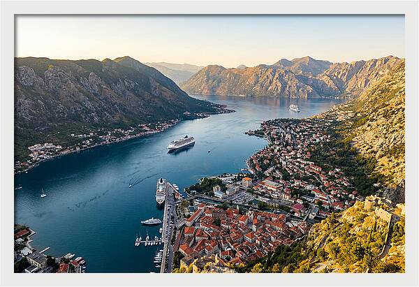 Kotor Bay Aerial View