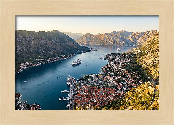 Kotor Bay Aerial View