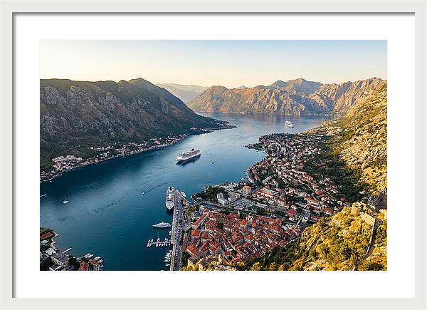 Kotor Bay Aerial View