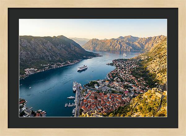Kotor Bay Aerial View