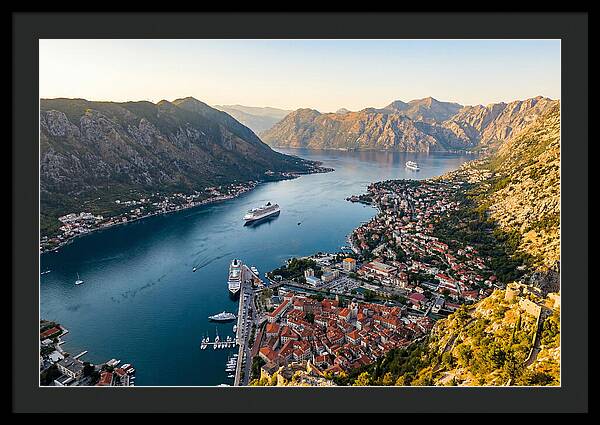 Kotor Bay Aerial View