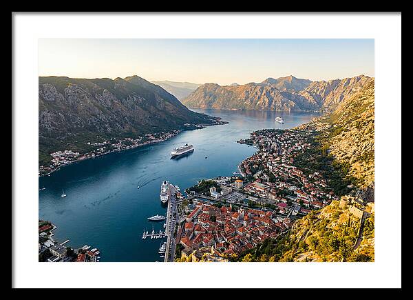 Kotor Bay Aerial View