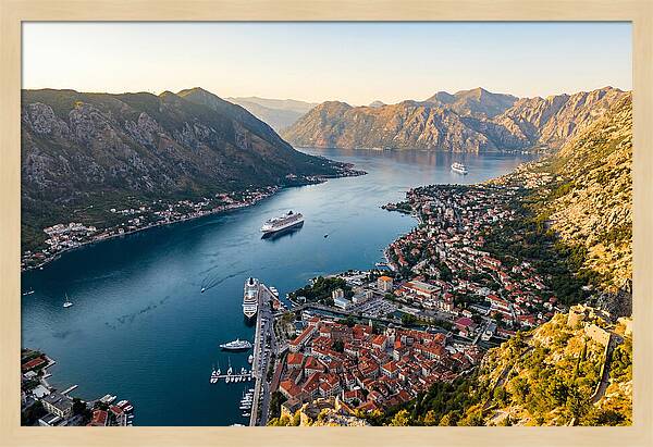Kotor Bay Aerial View