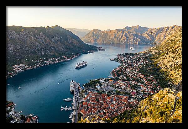 Kotor Bay Aerial View