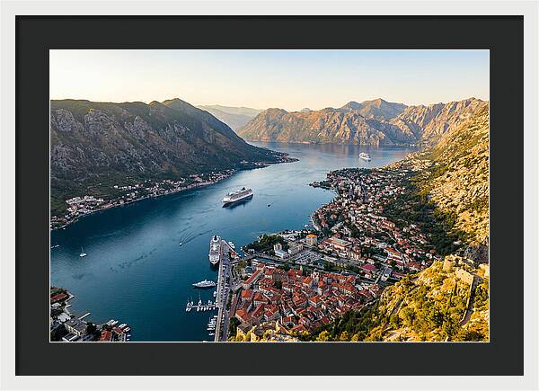 Kotor Bay Aerial View
