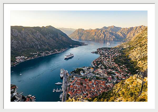 Kotor Bay Aerial View
