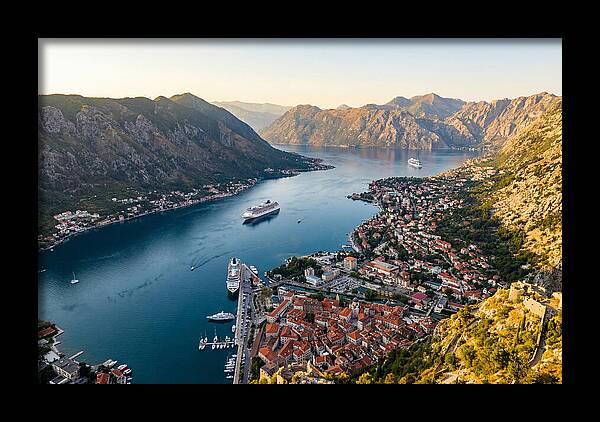 Kotor Bay Aerial View