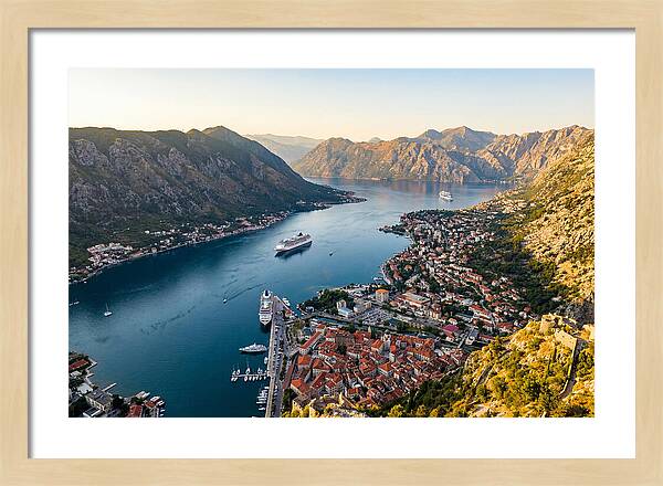 Kotor Bay Aerial View
