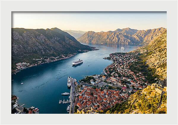 Kotor Bay Aerial View