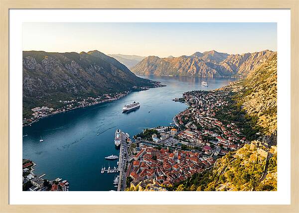 Kotor Bay Aerial View