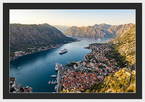 Kotor Bay Aerial View