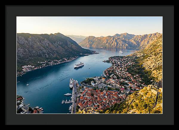 Kotor Bay Aerial View