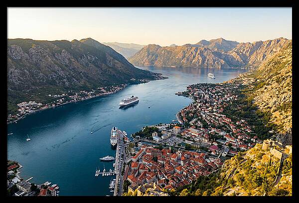 Kotor Bay Aerial View