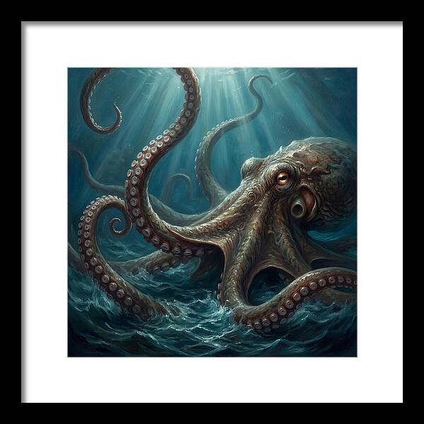 Kraken Emerging From Depths