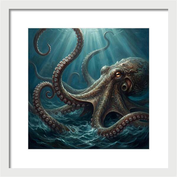 Kraken Emerging From Depths