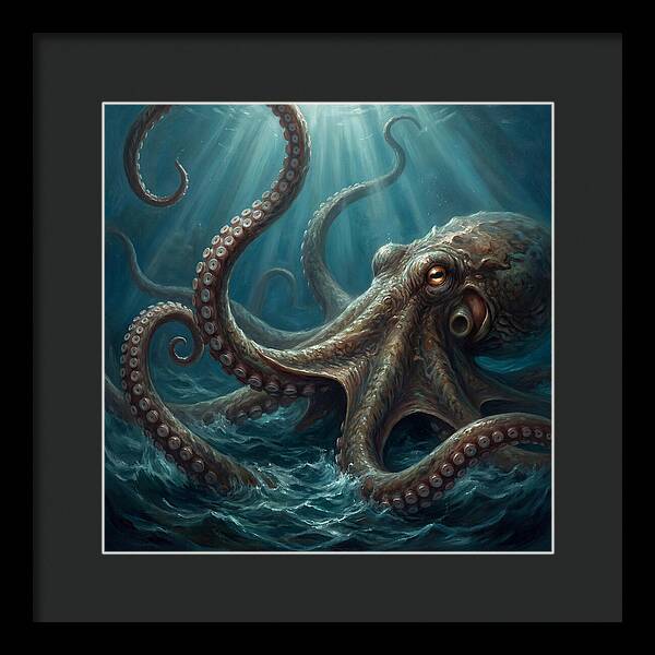 Kraken Emerging From Depths