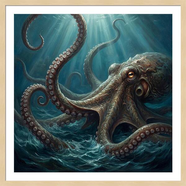 Kraken Emerging From Depths