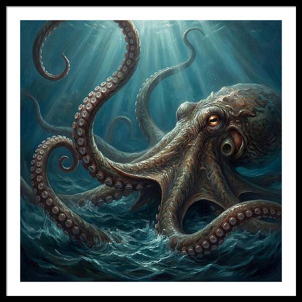 Kraken Emerging From Depths