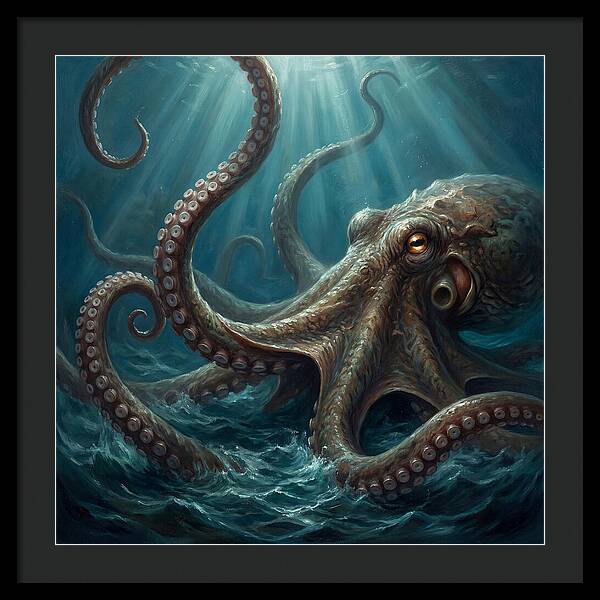 Kraken Emerging From Depths