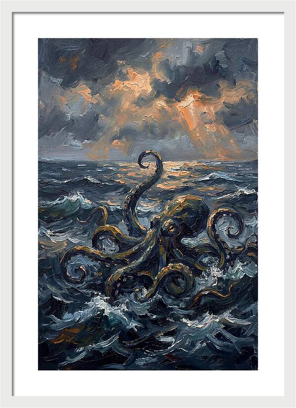 Kraken Emerging From The Depths