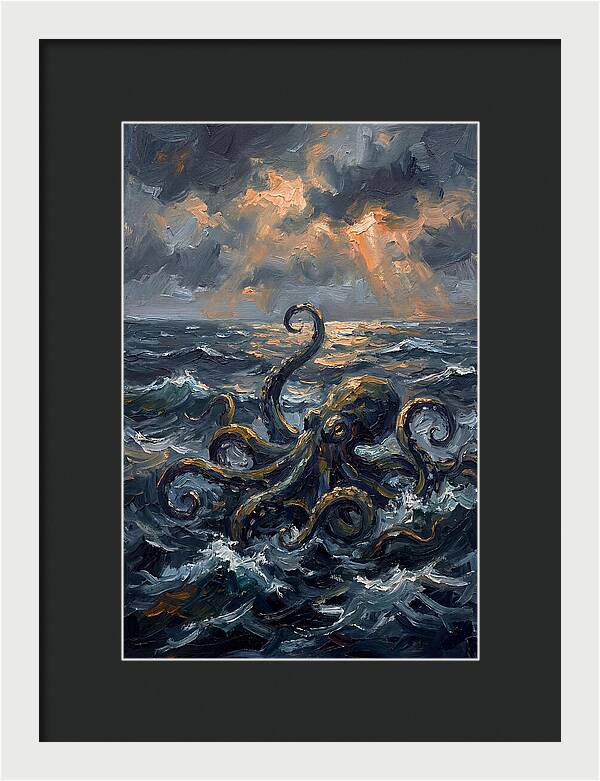Kraken Emerging From The Depths