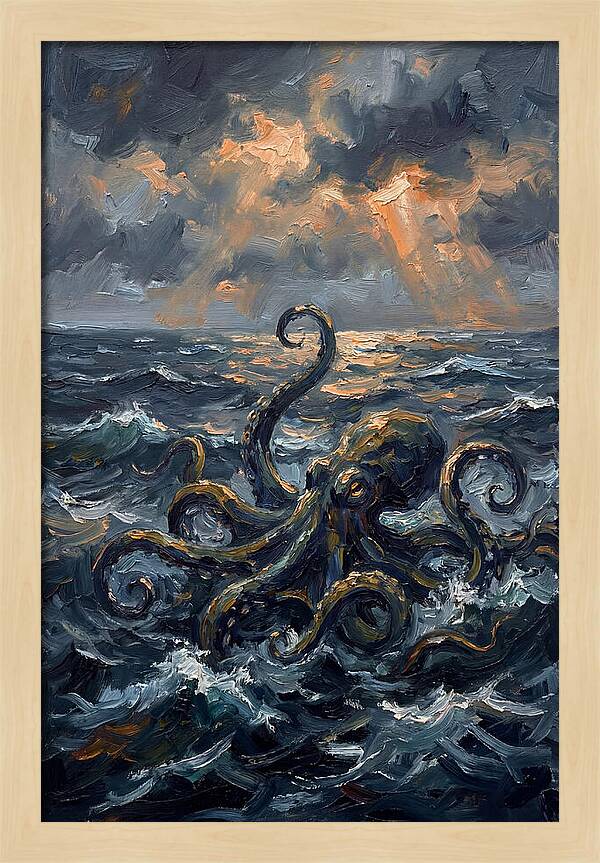 Kraken Emerging From The Depths