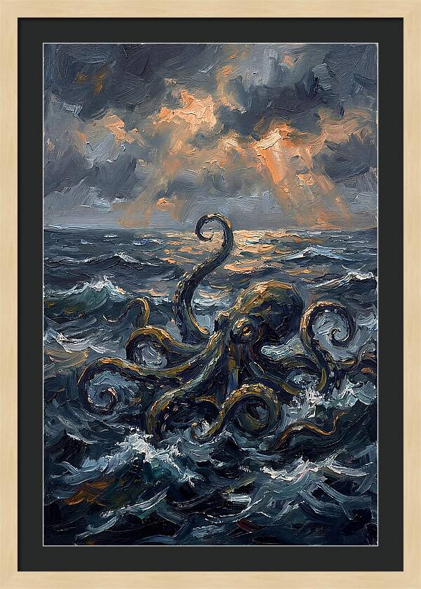 Kraken Emerging From The Depths