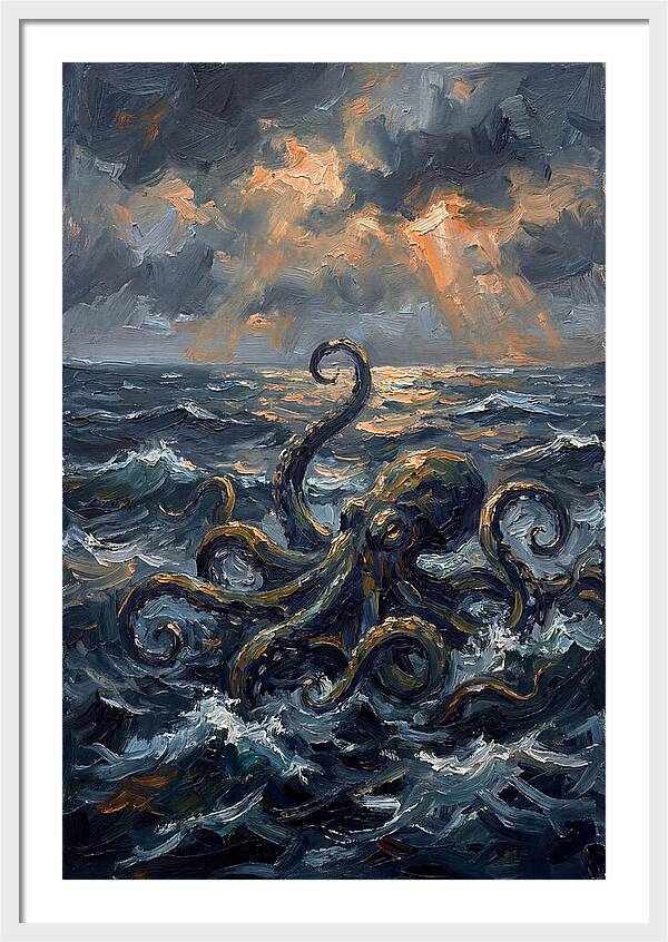 Kraken Emerging From The Depths