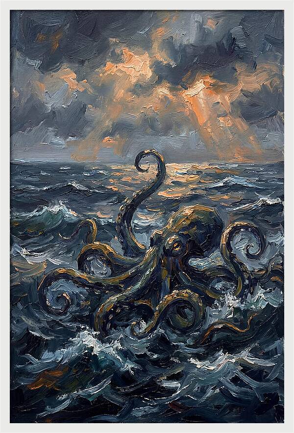 Kraken Emerging From The Depths