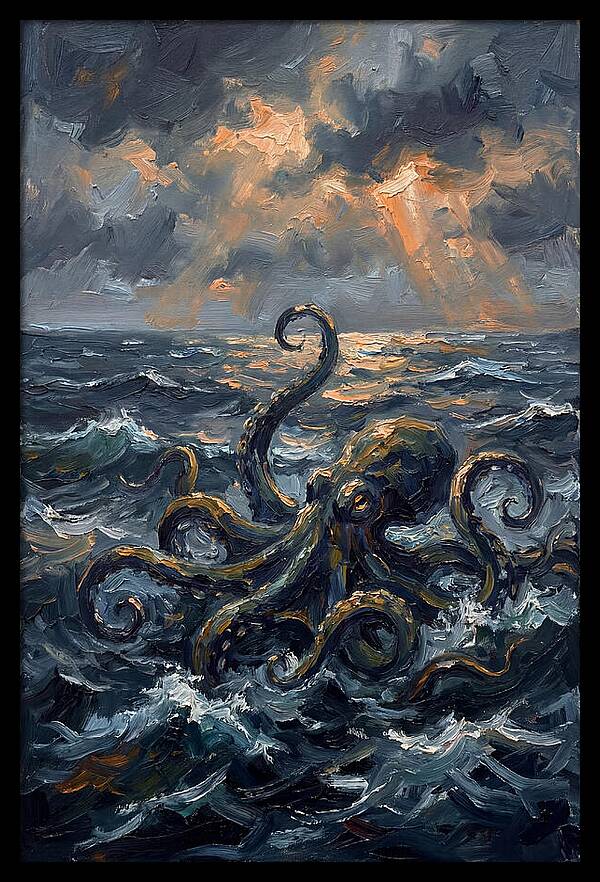 Kraken Emerging From The Depths