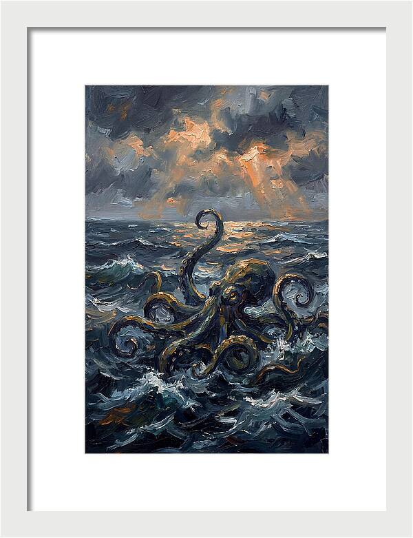 Kraken Emerging From The Depths