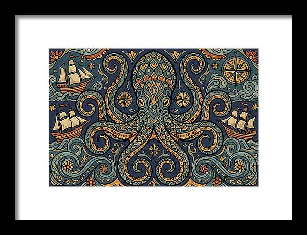 Kraken Folk Art