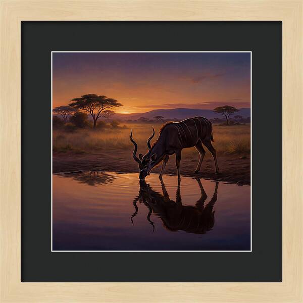 Kudu At Sunset