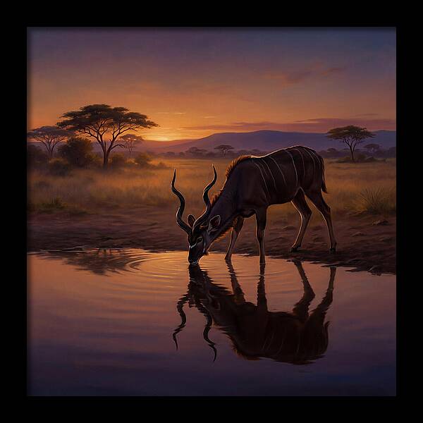 Kudu At Sunset
