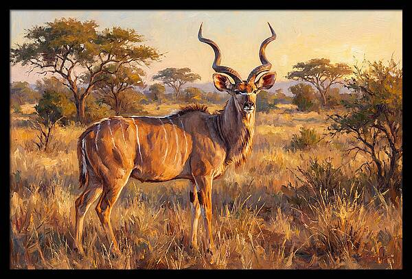 Kudu In Golden Light